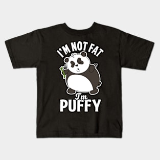 Thick Panda Belly Eat Humor Kids T-Shirt